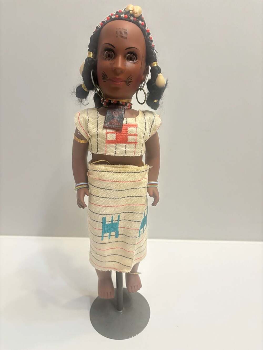 Vintage 1986 International Tribal Doll Inc. West African Fulani Educational Doll